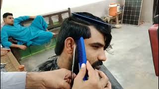 Simple Hair cutting simple bearde threading hair remov Man Hair cutting hairstyle [upl. by Aelgna]