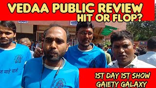 Vedaa Public review from Gaiety Galaxy theater hit or flop 1st day 1st show [upl. by Worthington]