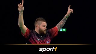 Michael Smith mit 9Darter So rasten die Engländer aus  SPORT1 [upl. by Christiane]