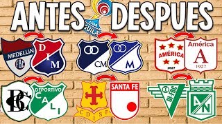 🔥EVOLUCIÓN de TODOS los ESCUDOS en el FÚTBOL COLOMBIANO⚽ CAMILO MD [upl. by Stillman247]