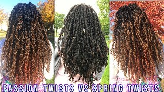 PASSION TWISTS VS SPRING TWISTS  DIFFERENCES amp SIMILARITIES [upl. by Einahpet]