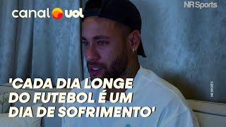 NEYMAR CHORA AO FALAR DE LESÃO NO JOELHO E PROJETA RETORNO NO ALHILAL NUNCA VOLTO MEIABOCA [upl. by Eylrac]