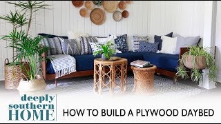 DIY Plywood Mid Century Daybed PlywoodPretty Challenge [upl. by Ztnarf333]