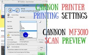 Canon Printer Printing Settings  Canon MF3010 Scan Preview  Easy Convert Word to PDF in Hindi [upl. by Neeuq]