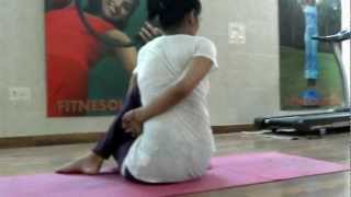 Ardha matsyendrasana or Half spinal twist of Yoga [upl. by Mickelson231]