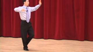 Silver Quickstep  Natural Turn Back Lock Running Finish Ballroom Dance Lesson [upl. by Arot]