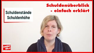 Schuldenüberblick  Erklärvideo der SCHULDNERHILFE OÖ [upl. by Yelyk]