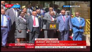 Kenyan Budget 20172018  Finance CS Henry Rotich shows the Budget Briefcase [upl. by Hill]