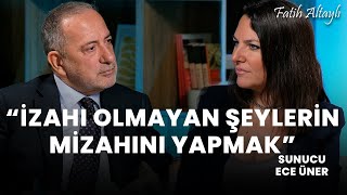 quotİzahı olmayan şeylerin mizahıquot Sunucu Ece Üner Fatih Altaylının sorularını yanıtladı [upl. by Langdon]