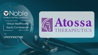 Atossa Therapeutics ATOS  Noble Capital Markets Virtual Healthcare Conference Replay [upl. by Lekzehcey721]