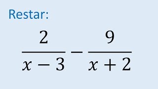 Resta de fracciones con diferente denominador polinomios ejemplo 01 [upl. by Notsud701]