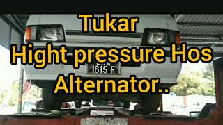 Mitsubishi van L300  tukar hight pressure hose alternator [upl. by Cuttler255]