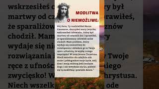 MODLITWA O NIEMOŻLIWE🙏modlitwa bóg jezus wiara Miłość boże [upl. by Nnaeoj]