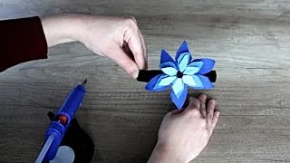 Easy Headband DIY Make a Headband with Flower Decoration [upl. by Paehpos]