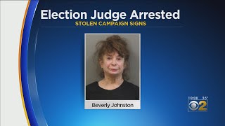 DuPage County Election Judge Arrested Accused Of Stealing Campaign Signs [upl. by Verina408]