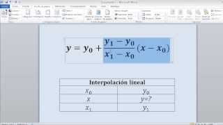 formula de interpolacion lineal metodos numericos [upl. by Segal]