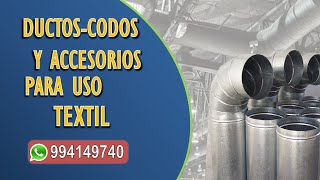 Tipos de Ductos de Ventilación para hilandería y textil [upl. by Shere]