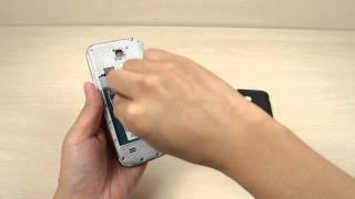 How to insert and remove the Micro SIM card on Samsung Galaxy S4 mini [upl. by Ellora]