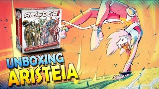 Unboxing ARISTEIA the game Découverte en Francais VF FR [upl. by Nilat]