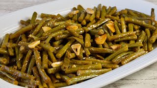 Judías Verdes Salteadas Con Ajo  Dieta Mediterránea Recetas  Verduras salteadas [upl. by Corine]