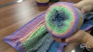 Seashore Crochet Baby Blanket in Scheepjes Whirl [upl. by Westfahl490]