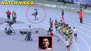 Cameraman DISRUPTS mens 5000m Olympic heats as Jakob Ingebrigtsen is left fuming at Paris Olympics [upl. by Neelyar928]