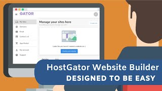 HostGator Website Builder  create your website in a snap [upl. by Trini430]