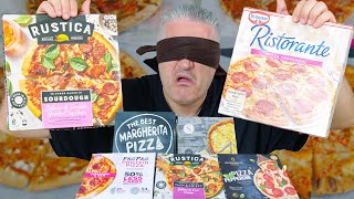 Blindfolded Frozen Pizza Taste Test  Can I Guess the Best Pizza Brand [upl. by Karmen]