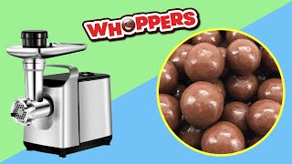 EXPERIMENT Chocolate Balls vs Meat Grinder  Oddly Satisfying Video Candy ASMR [upl. by Hassett]