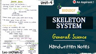 Skeleton System  Introduction Unit4  Biology  General Science  Lec19  An Aspirant [upl. by Anahsohs]