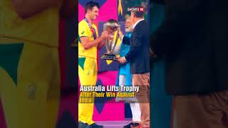 PM Modi Presents Australia Skipper Pat Cummins With ICC World Cup 2023 Trophy  shorts  N18S [upl. by Anaimad]