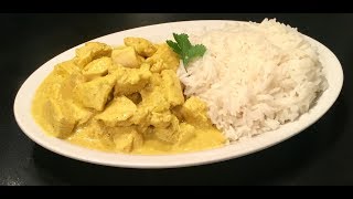 Le poulet au curry à l’indienne accompagné de son riz basmati [upl. by Nelubez643]