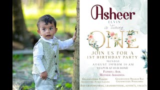 Uppalapati Asheer Elvin 1st Birthday Celebrations  Velpur  birthdaycelebration birthdaysong [upl. by Ahsemo]