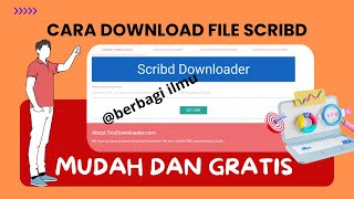 CARA DOWNLOAD FILE DI SCRIBD SECARA MUDAH DAN GRATIS [upl. by Caundra375]