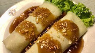 LUMPIANG SARIWA HOW TO MAKE LUMPIANG SARIWA WITH SAUCE AND WRAPPER [upl. by Angrist]