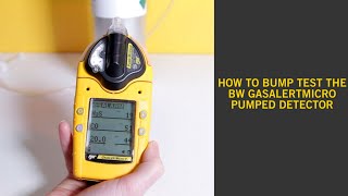 How do I manually bump test the BW GasAlert Micro 5 multi gas detector [upl. by Airolg]