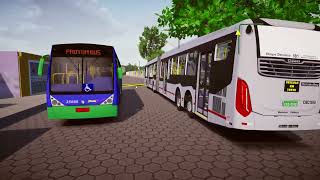 Proton Bus  Caio Millennium BRT 2017  MB O500UDA Modinho WIP [upl. by Anerok200]