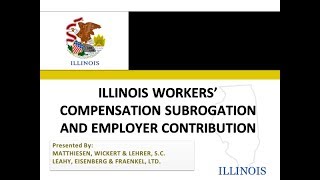 Illinois Workers Compensation And Employer Contribution [upl. by Hintze]