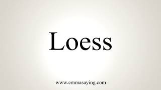 How To Pronounce Loess [upl. by Otiragram]