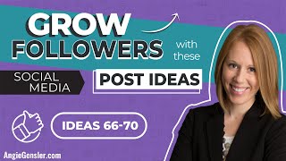 Increase Your Followers With These 5 Social Media Post Ideas Ideas 66  70 [upl. by Burg]