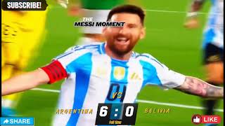 Watch Argentina DOMINATE Bolivia 60 with Messis HatTrick [upl. by Ydrah488]