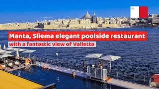 Poolside with Valletta view Sliema Manta Malta Guide 9 [upl. by Ashly467]