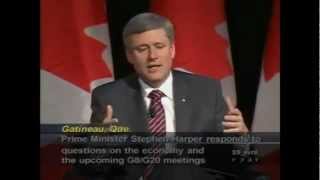 Stephen Harper is a Traitor to Canada Sold Away Our National Sovereignty at G20 [upl. by Yrro969]