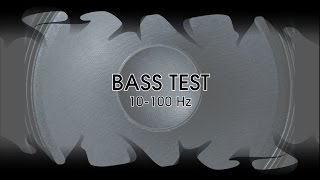 10 Hz to 100 Hz BASS TEST Subwoofer Test  frequency sweep [upl. by Myrna]