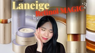 LANEIGE PERFECT RENEW X3 💜 3 Week REVIEW 💜 Retinol in Signature Serum Skin Refiner Emulsion Cream [upl. by Gewirtz]