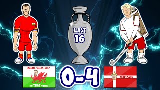 😮04 Wales vs Denmark😮 Euro 2020 Goals Highlights Dolberg Braithwaite [upl. by Araas]