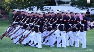 Watch The Amazing Marine Corps Silent Drill Platoon Perform at the Sunset Parade [upl. by Ingaborg]