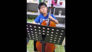 Goltermann cello concerto no5 1st Jinwoo Park 9 age [upl. by Vander]