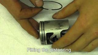 How to install pistonrings on a twostroke [upl. by Pyotr549]