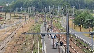 Gare de Lisieux Départ du TER 3338 de 8h48 avec retard pour Paris Saint Lazare Bon visionnage à vou [upl. by Ahsiemac]